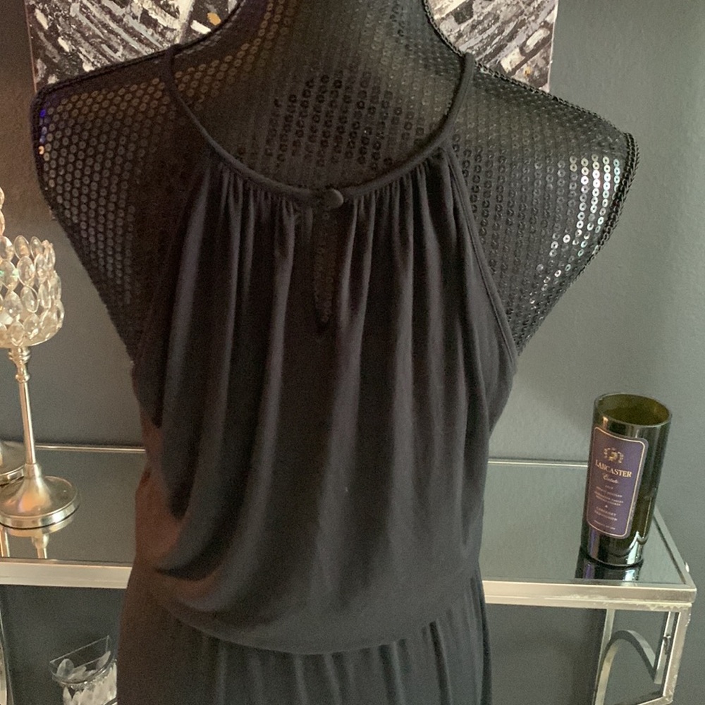 🎉HOST PICK🎉 Spense Chiffon Hem Hi Low Embellished Maxi Dress - Picture 5 of 7